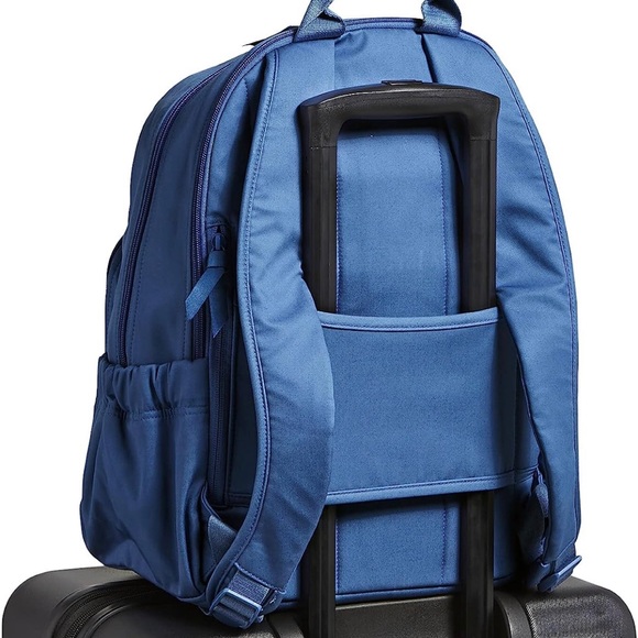 Vera Bradley Campus Backpack Summer Rain Blue CUSTOMIZED Like New COLDPLAY - Picture 12 of 12